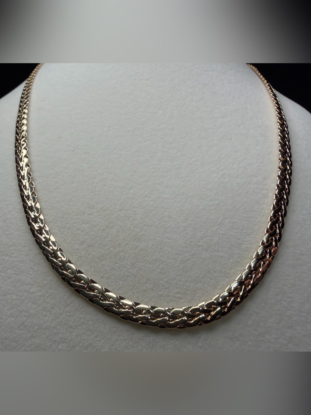 Miami Cuban Herringbone 20in 4.5MM 14K Gold Finish Necklace Brand New